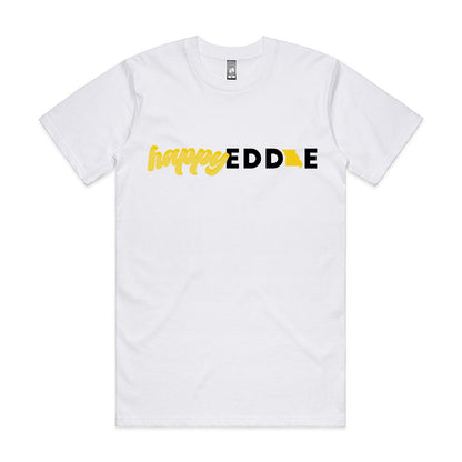 Happy Eddie Script T-shirt MISSOURI - White/Yellow